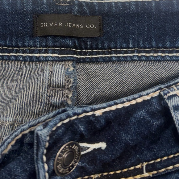 Silver Jeans Co Suki Bootcut Jeans Womens 32x34 Dark Wash Mid Rise Stretch - Picture 3 of 6